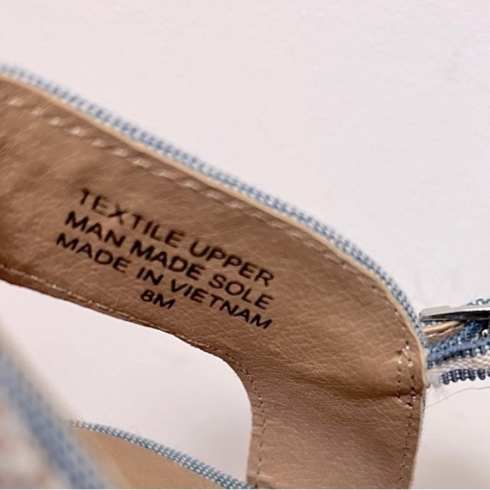 NWOT - LOFT Blue and Tan Espadrilles - Picture 7 of 7